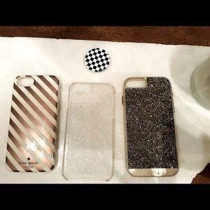 iPhone cases and pop socket